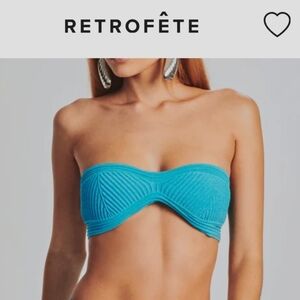 Retrofete Capri Bandage Knit Bra Top Sold Out NWT Large